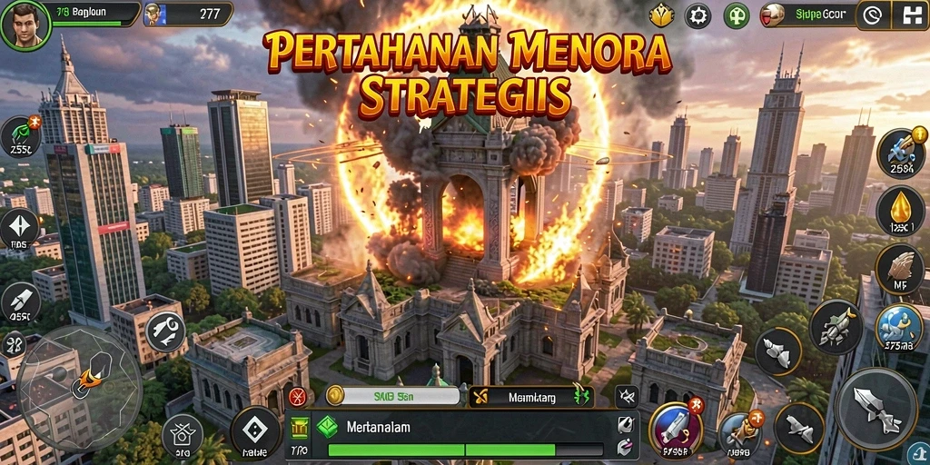 Tampilan gameplay menarik dari 2757 dalam Tower Defense.