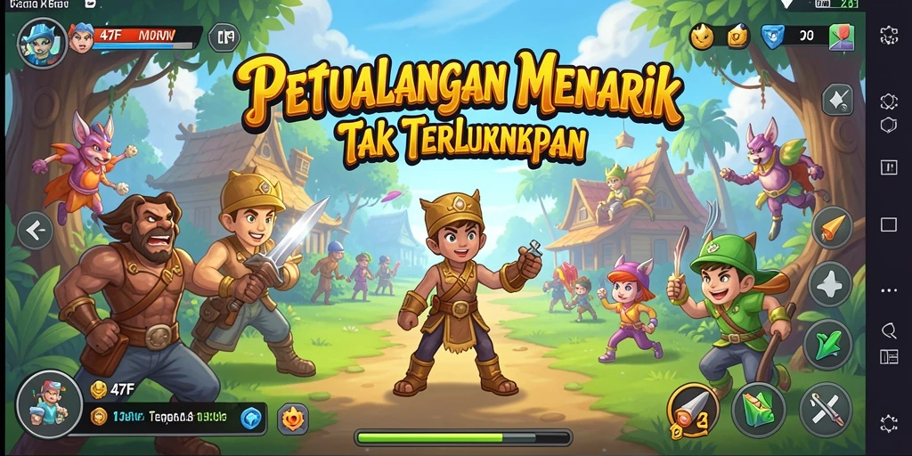 Screenshot utama 47F menampilkan gameplay yang mendebarkan dalam petualangan.
