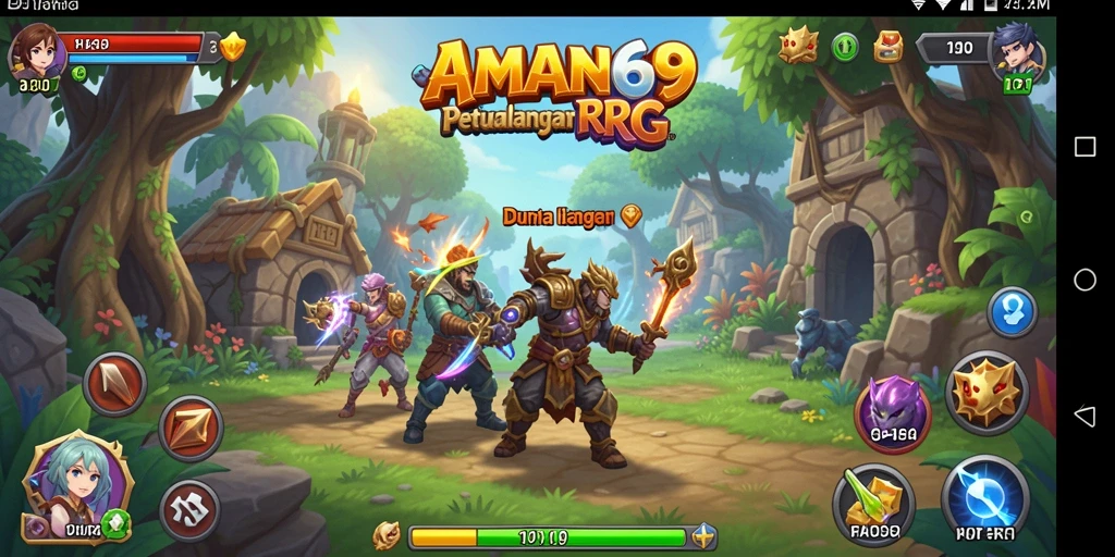 Screenshot AMAN69 menampilkan gameplay RPG yang menegangkan dan imersif.