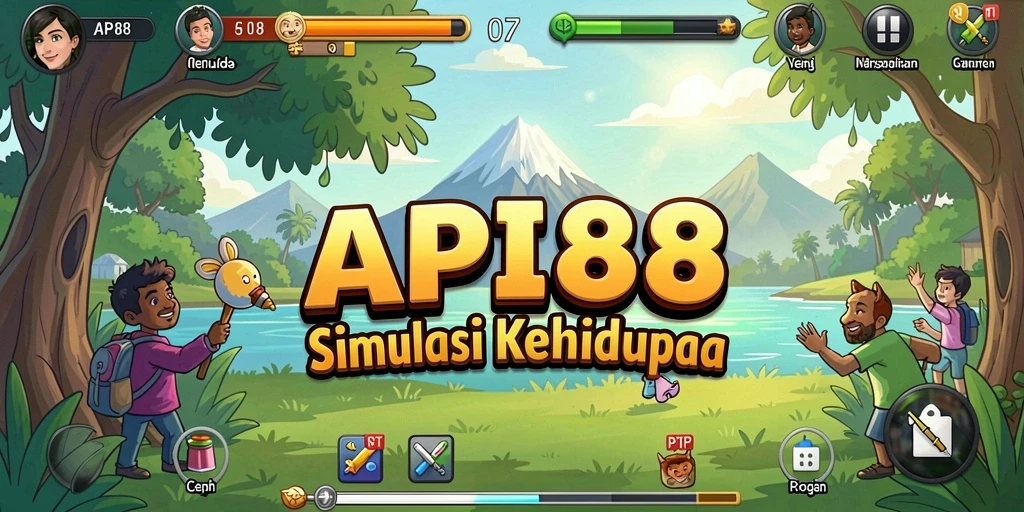 Screenshot gameplay API88 menunjukkan suasana simulasi yang mendetail.
