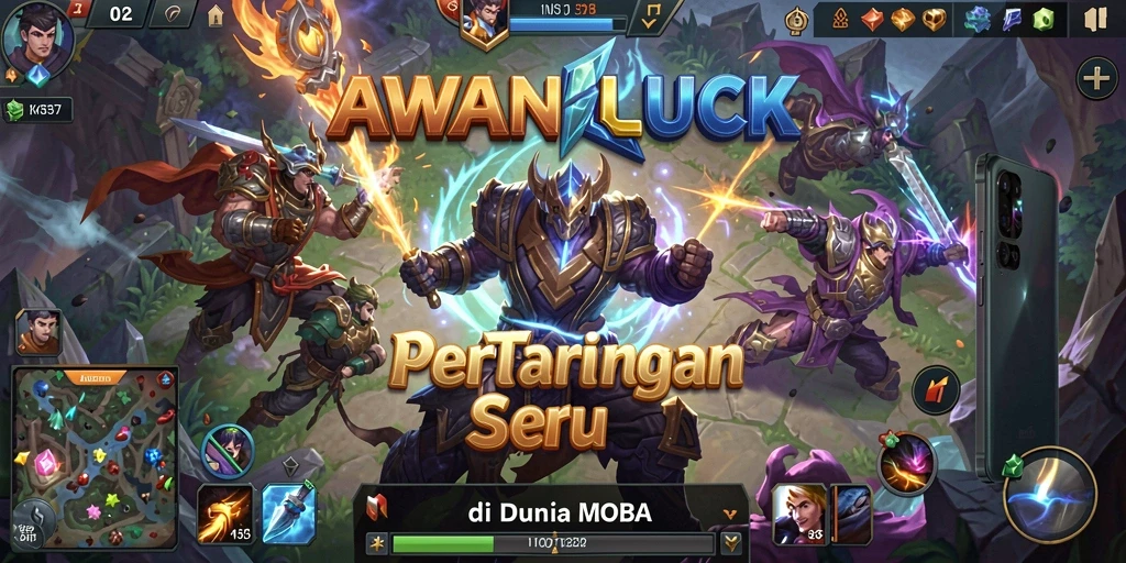 Gameplay menarik dalam pertarungan tim di AWANLUCK.