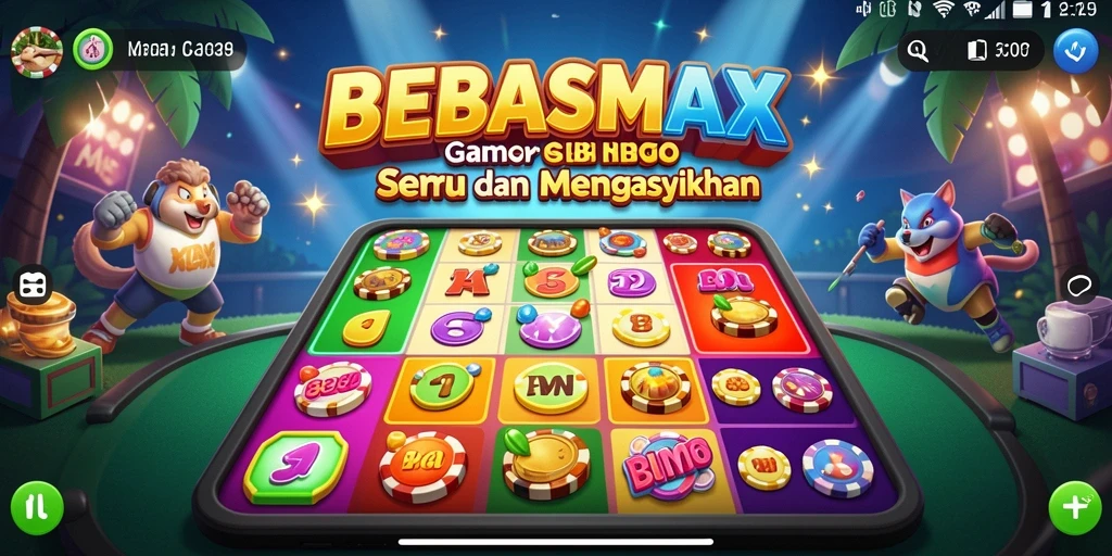 Tampilan menarik dari gameplay BEBASMAX yang seru.