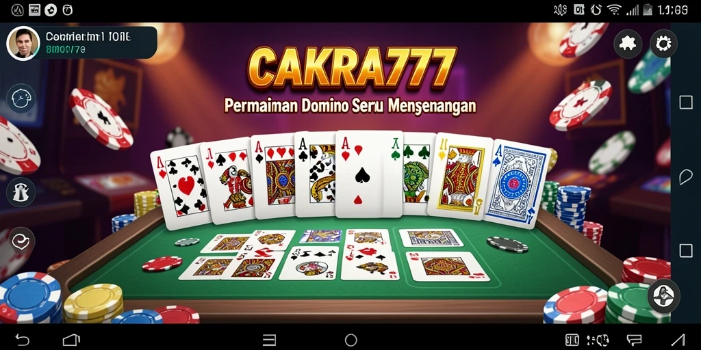 Screenshot gameplay seru CAKRA777 dengan fitur Domino.