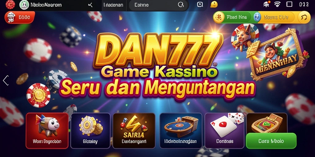 Tampilan gameplay kasino yang mendebarkan di DAN777.