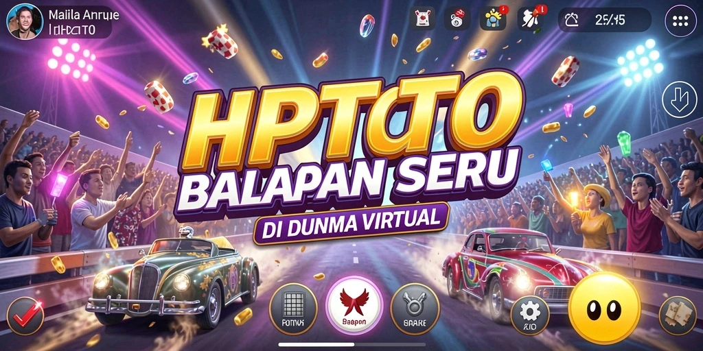 Screenshot seru dari gameplay HPTOTO yang menampilkan balapan yang menegangkan.