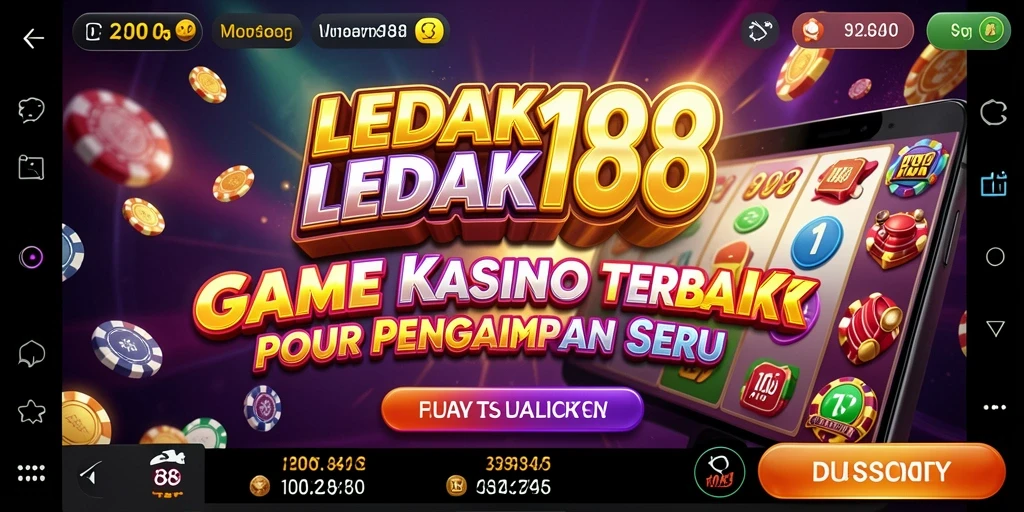 Screenshot LEDAK188 menampilkan suasana permainan Kasino yang mengasyikkan.