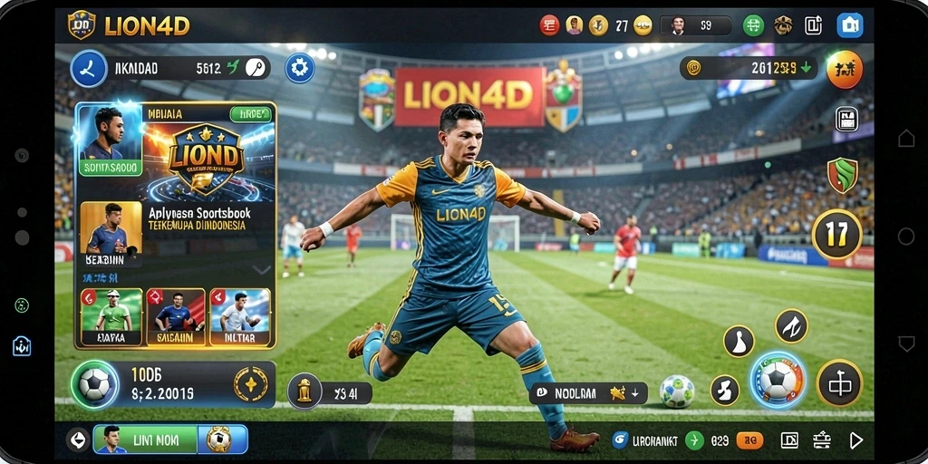 Tampilan antarmuka LION4D yang menampilkan berbagai pilihan taruhan olahraga.