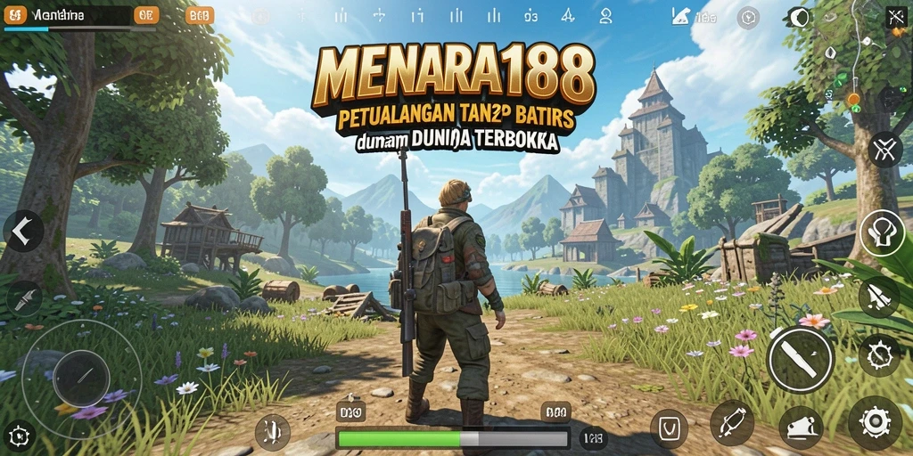 Tangkapan layar MENARA188 menampilkan petualangan di dunia terbuka yang luas.