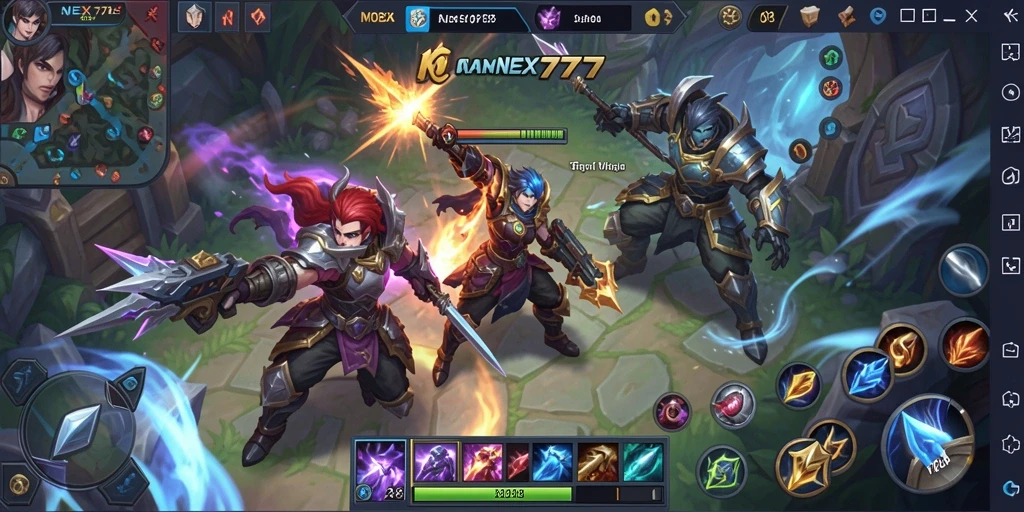 Tampilan gameplay NEX777 yang penuh aksi dan strategi.