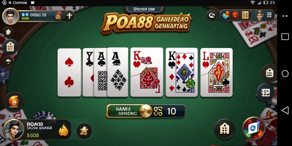 Screenshot utama POA88 menampilkan gameplay Domino yang menarik dan seru.