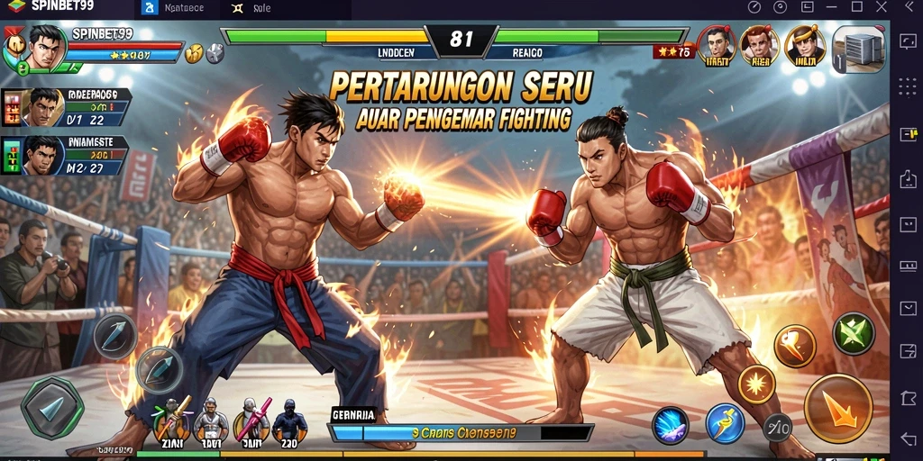 Tampilan seru dari pertarungan di SPINBET99 yang mendebarkan.