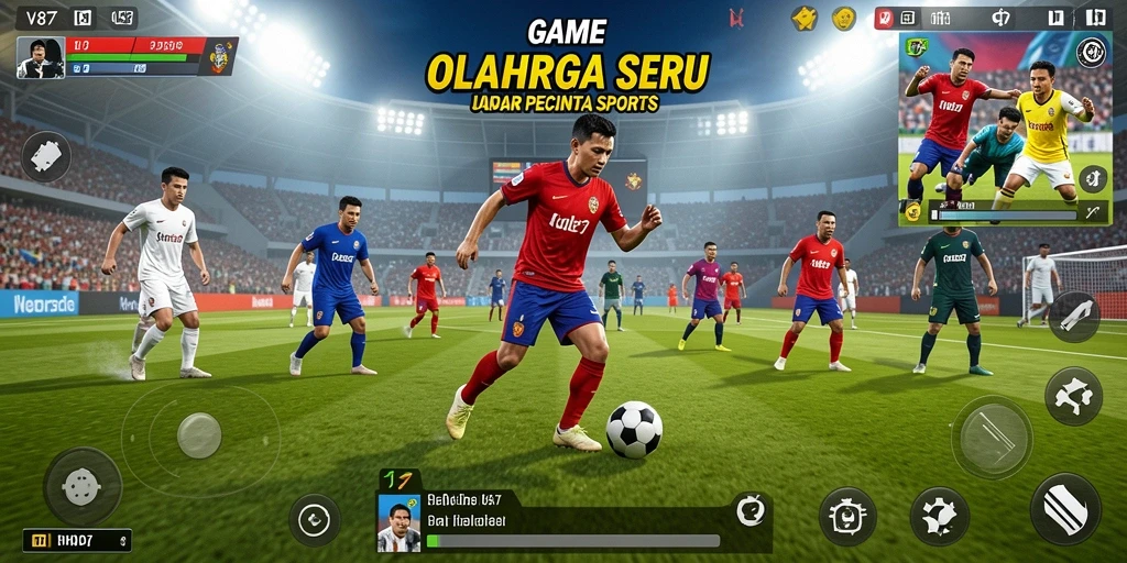 Tampilan gameplay V87 yang menyenangkan dan kompetitif dalam olahraga.