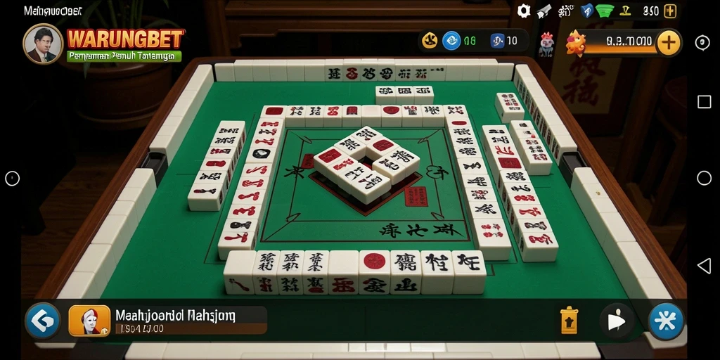 Screenshot menunjukkan gameplay Mahjong yang menarik dan interaktif.
